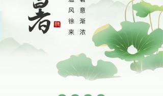 小暑节气的传统习俗